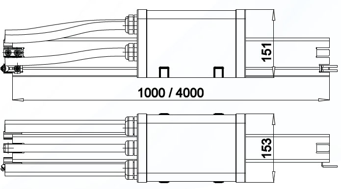 Линейная токопроводная коробка 125А,160А,200А  UNILIFT-UCR 23