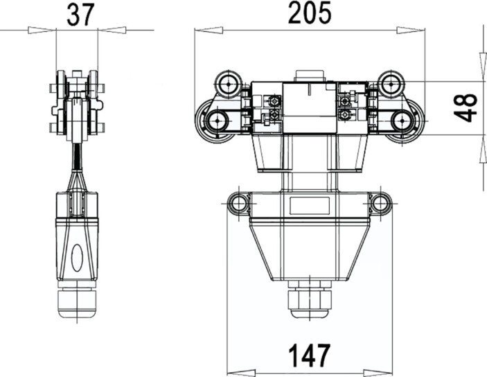 Одинарный токосъёмник UNILIFT-UCR 35